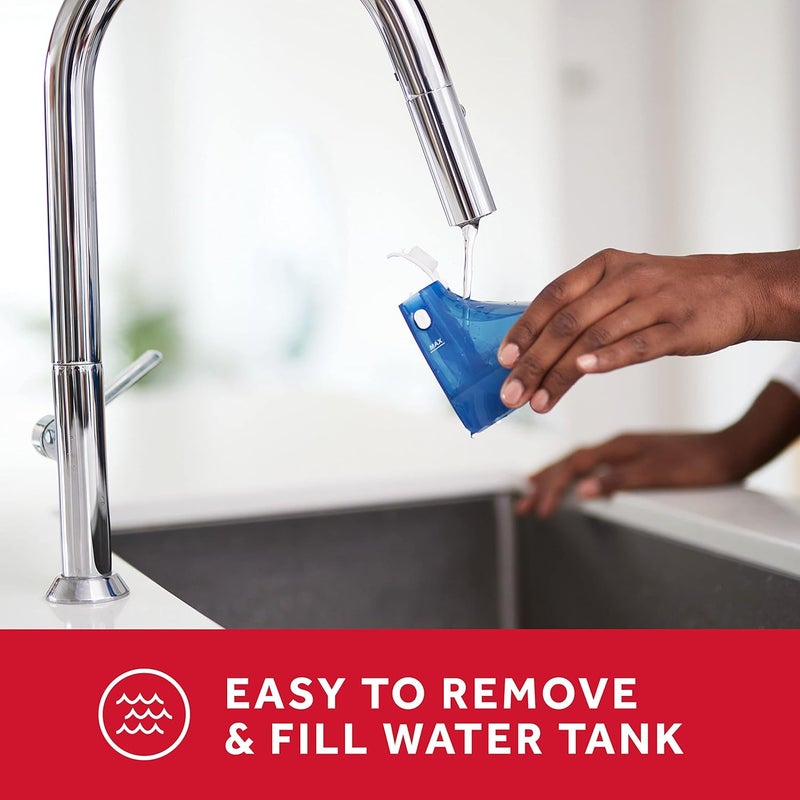 Sunbeam 1200W Power Steam Handheld Steamer for Clothes, Extra Burst of Steam Feature, 30-Second Fast Heat-Up, Bristle Brush Attachment, White and Blue Finish - Image 5